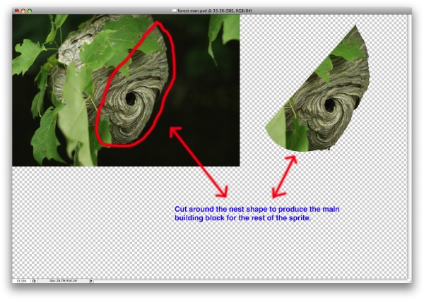 Creation of Forest Sprite: Step 2